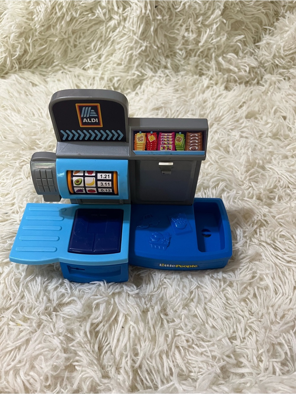 Little People Blue Aldi Toy Checkout Register Playset